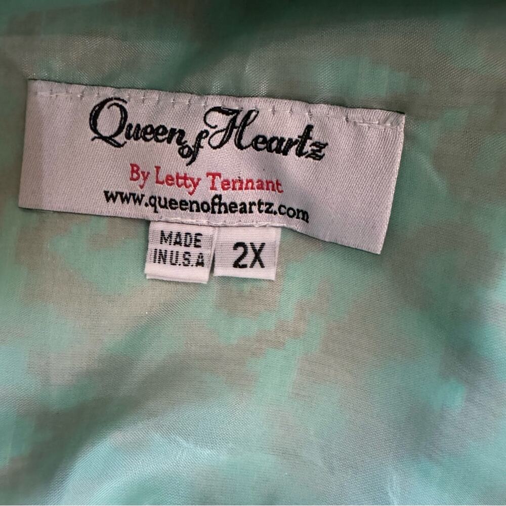 Queen of Heartz by Letty Tennant Metallic Retro Inspired Party Dress - Picture 5 of 5